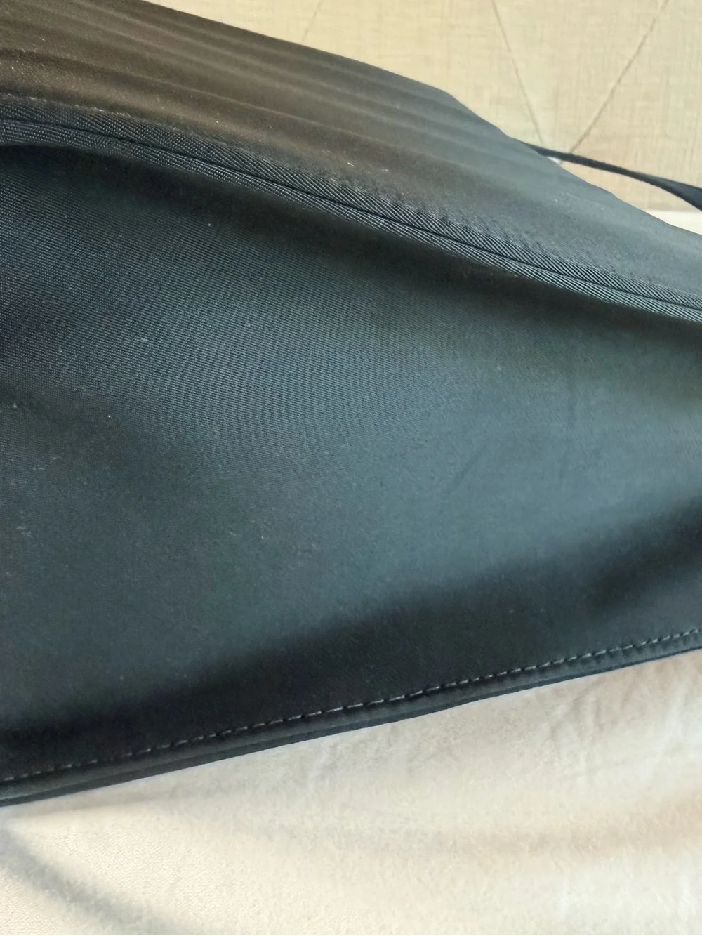 Rare Lg USA KATE SPADE Vintage Original 90’s Sam Box Black Nylon Shoulder Tote
